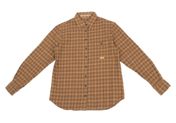 Mademoiselle NON NON Cotton Check Flannel Shirt K-173631_002
