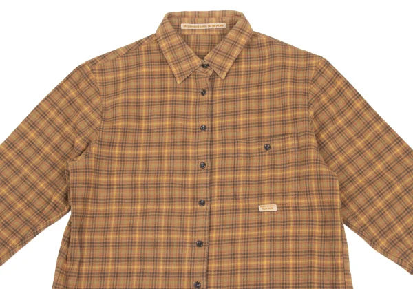 Mademoiselle NON NON Cotton Check Flannel Shirt K-173631_003