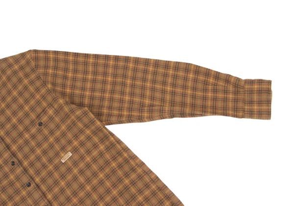 Mademoiselle NON NON Cotton Check Flannel Shirt K-173631_008