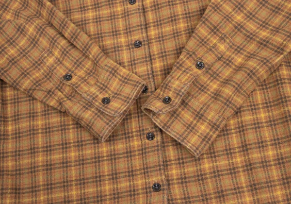 Mademoiselle NON NON Cotton Check Flannel Shirt K-173631_009