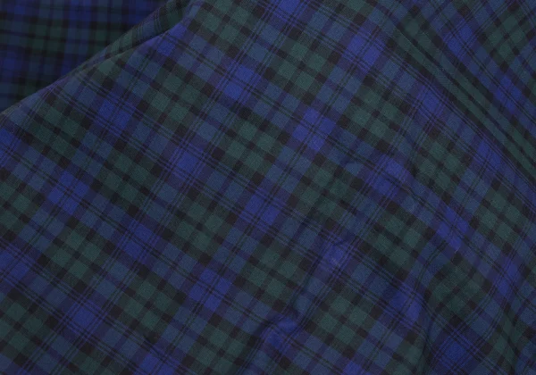 COMME des GARCONS HOMME Front and Back Panel Design Short Sleeved Plaid Shirt K-173633_010