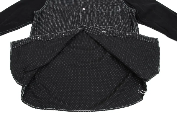 COMME des GARCONS HOMME Corduroy Sleeve Panels Pin Dot Long Sleeve Shirt K-173634_010
