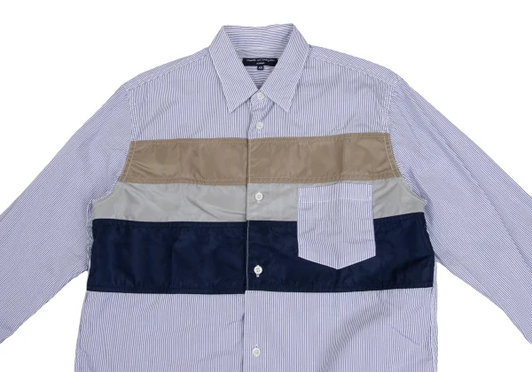 COMME des GARCONS HOMME Front Switching Stripe Shirt K-173635_002