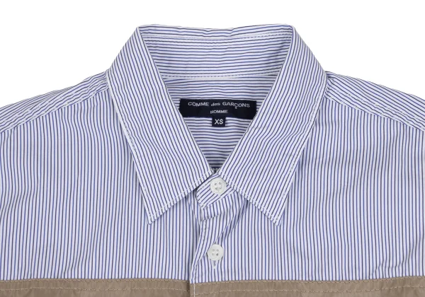 COMME des GARCONS HOMME Front Switching Stripe Shirt K-173635_003