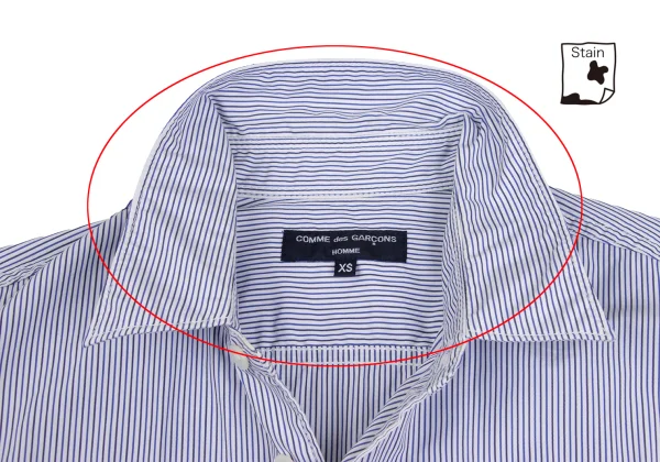 COMME des GARCONS HOMME Front Switching Stripe Shirt K-173635_004