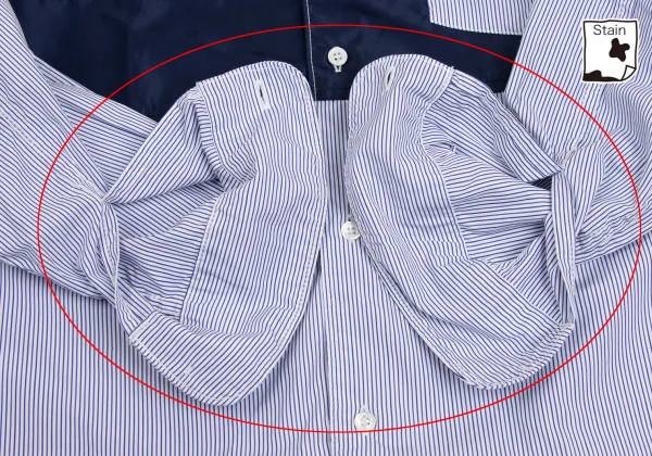COMME des GARCONS HOMME Front Switching Stripe Shirt K-173635_009