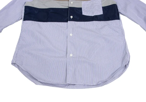 COMME des GARCONS HOMME Front Switching Stripe Shirt K-173635_010