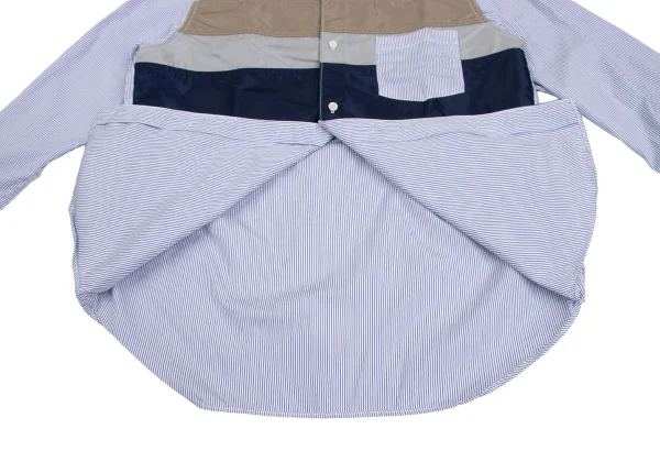 COMME des GARCONS HOMME Front Switching Stripe Shirt K-173635_011