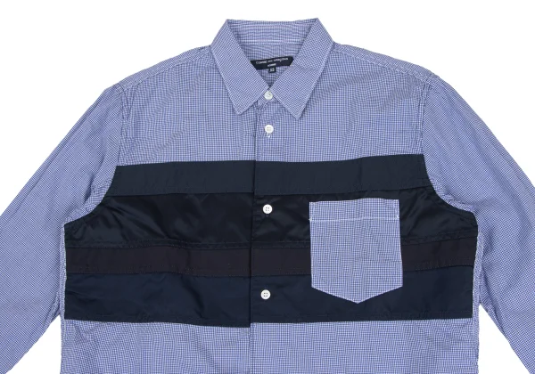 COMME des GARCONS HOMME Front Switching Check Shirt K-173636_002