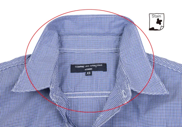 COMME des GARCONS HOMME Front Switching Check Shirt K-173636_004