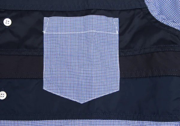 COMME des GARCONS HOMME Front Switching Check Shirt K-173636_006