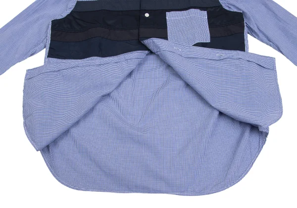 COMME des GARCONS HOMME Front Switching Check Shirt K-173636_010