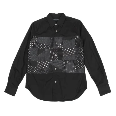 COMME des GARCONS HOMME Multi Dot Switching Cotton Shirt