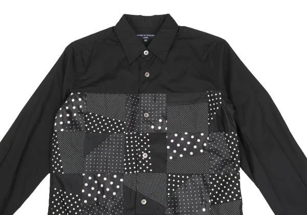 COMME des GARCONS HOMME Multi Dot Switching Cotton Shirt K-173638_002