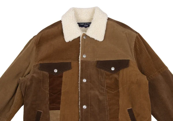 COMME des GARCONS HOMME Multi Corduroy Switching Jacket K-173641_002