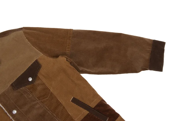COMME des GARCONS HOMME Multi Corduroy Switching Jacket K-173641_006