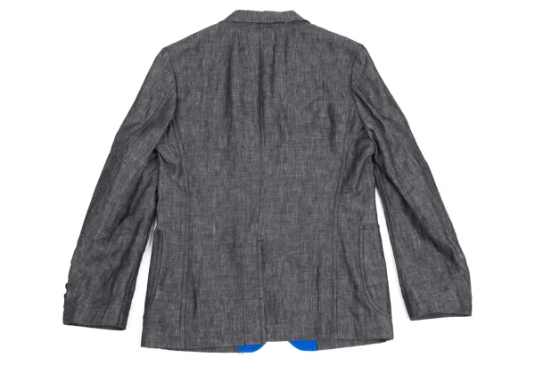 COMME des GARCONS HOMME Linen Paisley Lined Patch Pocket Jacket K-173645_014