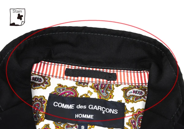 COMME des GARCONS HOMME Wool Paisley Lined Patch Pocket Jacket K-173647_004