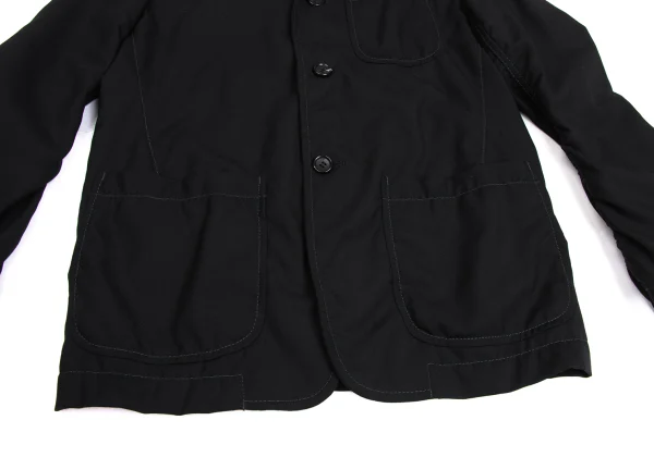 COMME des GARCONS HOMME Wool Paisley Lined Patch Pocket Jacket K-173647_011