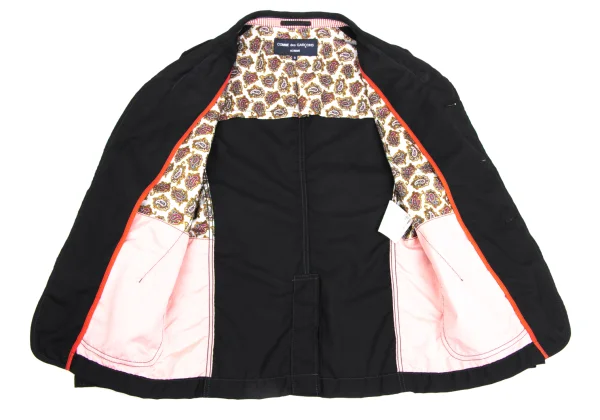COMME des GARCONS HOMME Wool Paisley Lined Patch Pocket Jacket K-173647_013