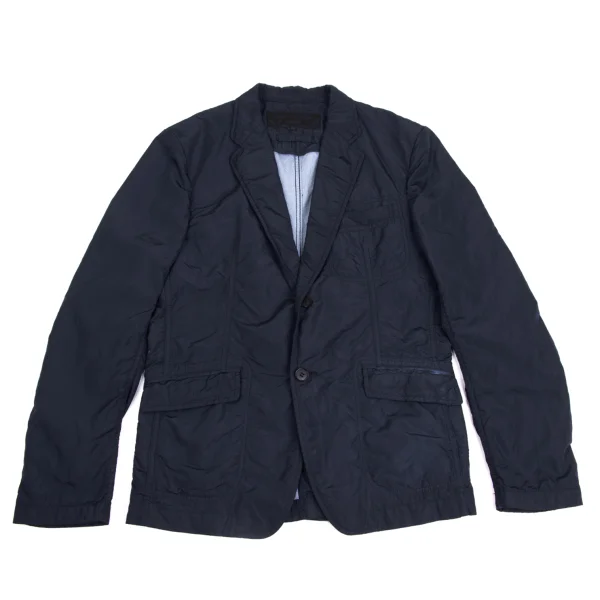 COMME des GARCONS HOMME Dyed Poly Jacket Navy XS K-173650_001