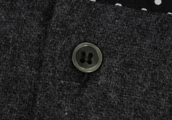 BLACK COMME des GARCONS Front Panel Switching Check Shirt K-173651_006