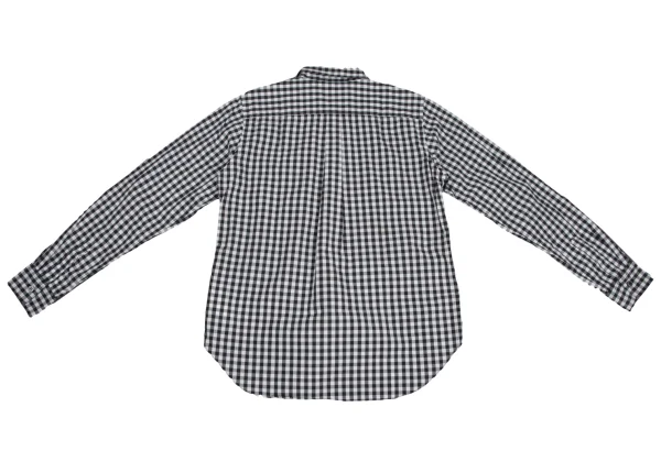 BLACK COMME des GARCONS Front Panel Switching Check Shirt K-173651_014
