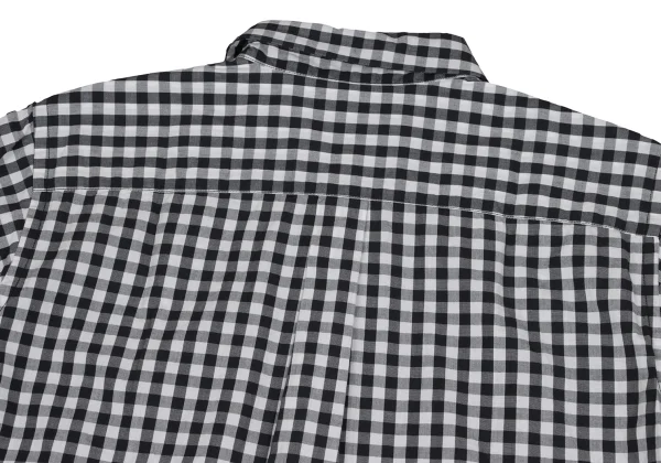 BLACK COMME des GARCONS Front Panel Switching Check Shirt K-173651_015