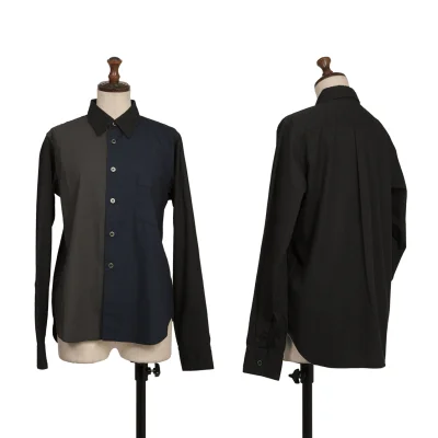 BLACK COMME des GARCONS Front Switching Lomg Sleeve Shirt