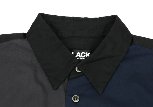 BLACK COMME des GARCONS Front Switching Lomg Sleeve Shirt K-173652_004