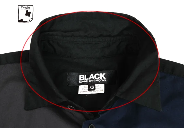 BLACK COMME des GARCONS Front Switching Lomg Sleeve Shirt K-173652_005