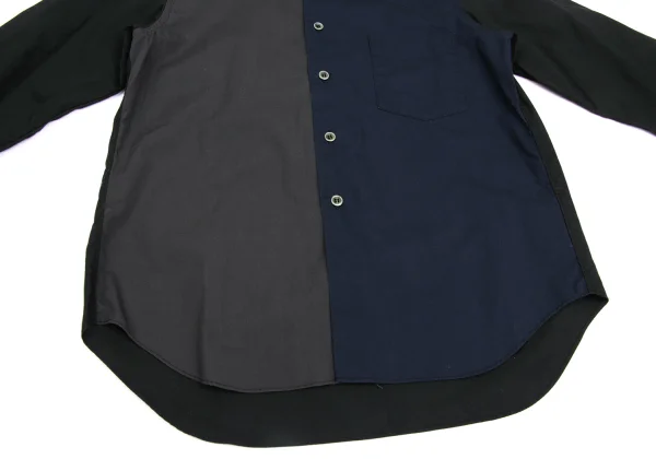 BLACK COMME des GARCONS Front Switching Lomg Sleeve Shirt K-173652_010
