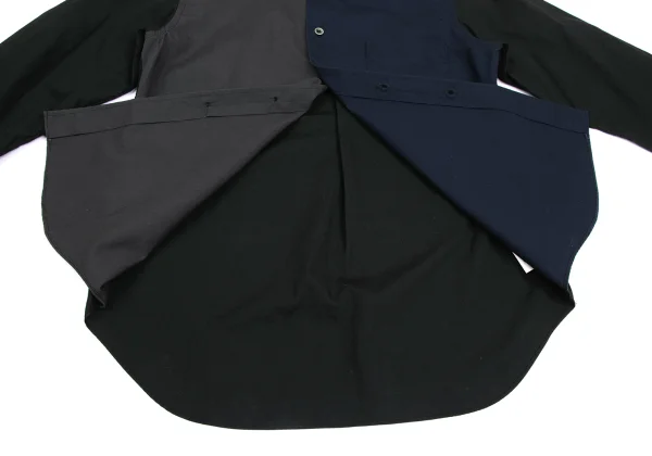 BLACK COMME des GARCONS Front Switching Lomg Sleeve Shirt K-173652_011