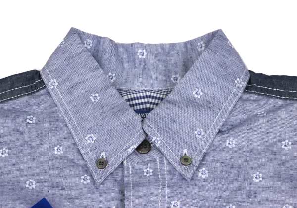 JUNYA WATANABE MAN COMME des GARCONS Chambray Small Floral Jacquard Shirt K-173653_003