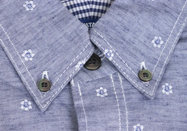 JUNYA WATANABE MAN COMME des GARCONS Chambray Small Floral Jacquard Shirt K-173653_004