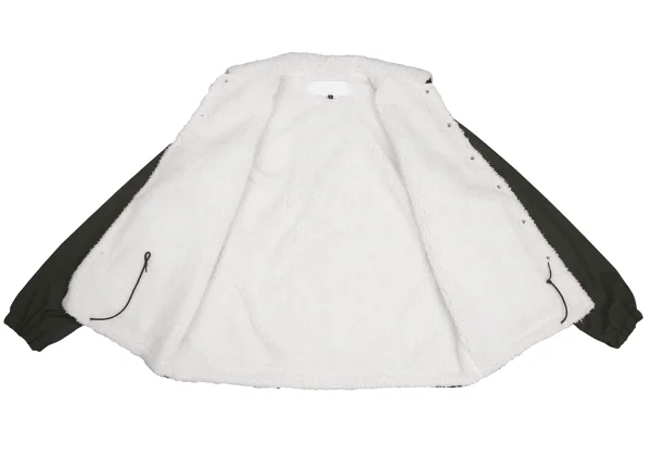 GANRYU Nylon Front Panel Fleece Lined Coach Jacket K-173655_011