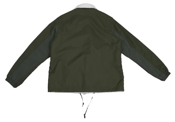 GANRYU Nylon Front Panel Fleece Lined Coach Jacket K-173655_012