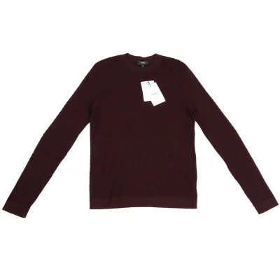 Theory Wool Plaid Weave Knit
