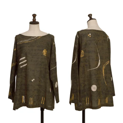 ISSEY MIYAKE PERMANENTE Cotton Graphic Print t-shirt