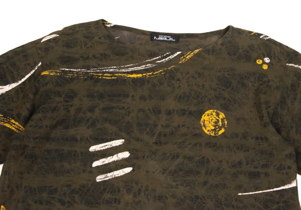 ISSEY MIYAKE PERMANENTE Cotton Graphic Print t-shirt K-173658_003