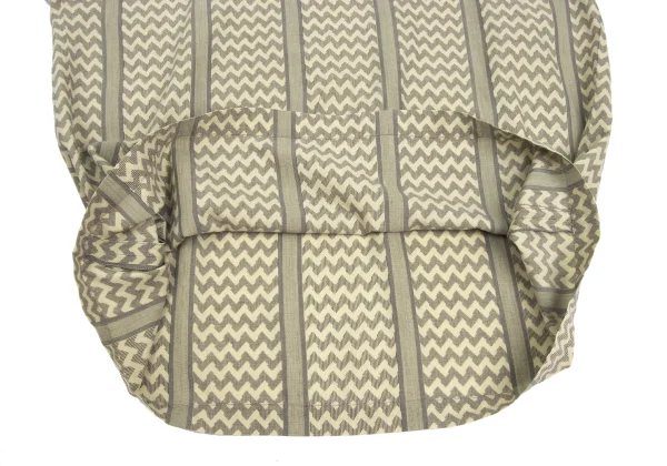 ISSEY MIYAKE Cotton Linen Herringbone Stripe Top K-173659_008