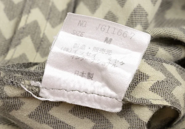 ISSEY MIYAKE Cotton Linen Herringbone Stripe Top K-173659_013