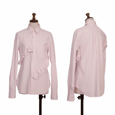 COMME des GARCONS Cotton Ruffle Patch Long Sleeve Shirt