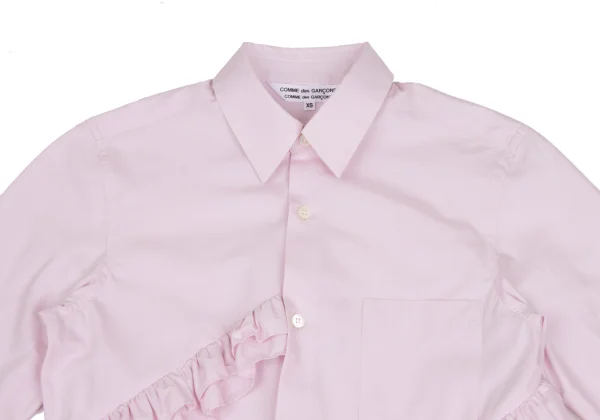 COMME des GARCONS Cotton Ruffle Patch Long Sleeve Shirt K-173660_003