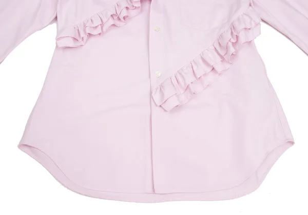 COMME des GARCONS Cotton Ruffle Patch Long Sleeve Shirt K-173660_012