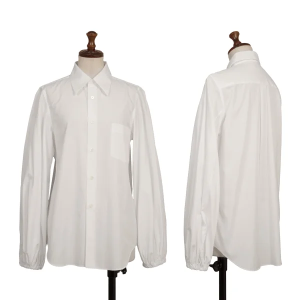 COMME des GARCONS Long Sleeve Balloon Sleeve Shirt White XS-S K-173661_001