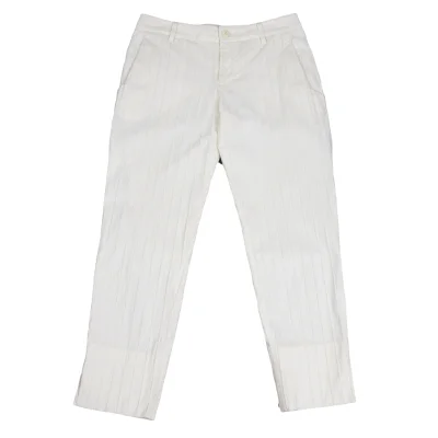 ISSEY MIYAKE Striped Weave Tapered Pants
