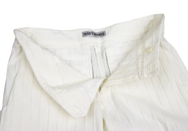 ISSEY MIYAKE Striped Weave Tapered Pants K-173662_006