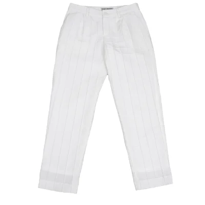 ISSEY MIYAKE Grid Weave Tapered Pants