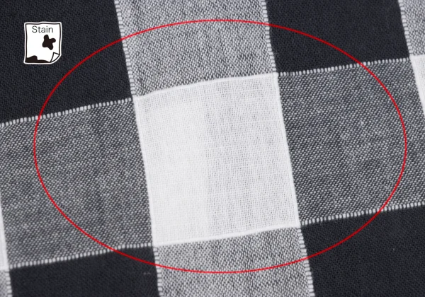 ISSEY MIYAKE Cotton Linen Block Check Sleeve Top K-173664_014